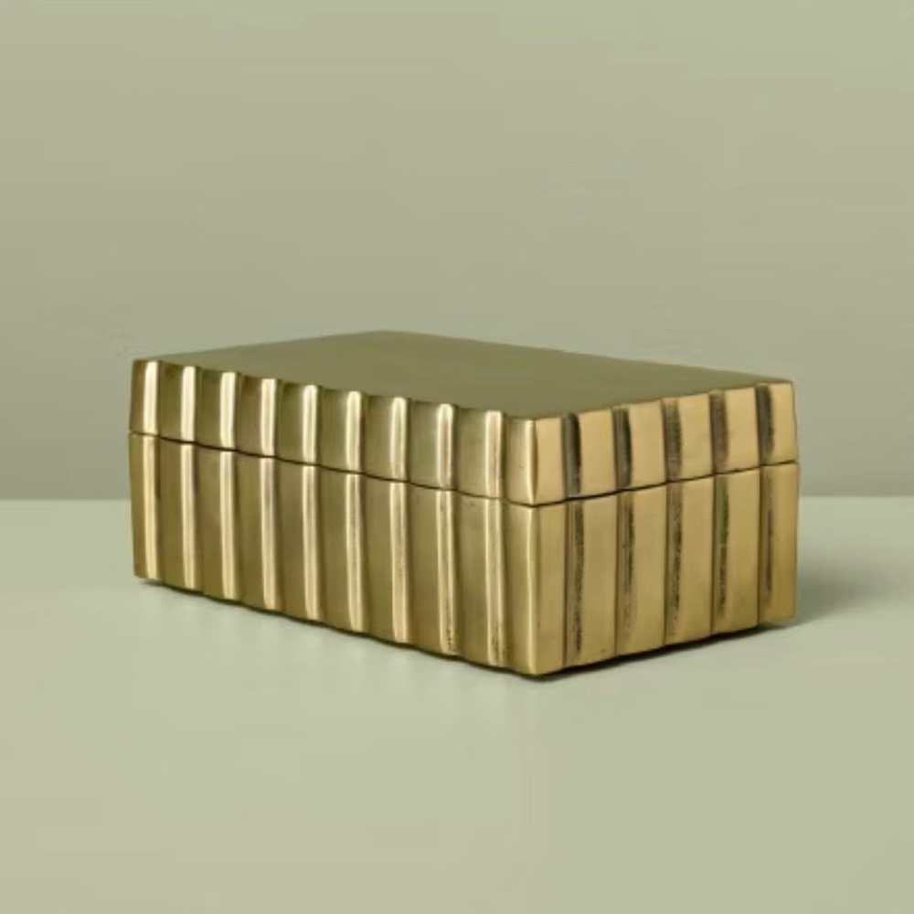 Fluted Antique Finish Decorative Box - Hearth & Hand™ with Magnolia